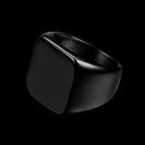 SQUARE BLACK RING - Rebelger.com
