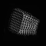 STUDDED PUNK CUBE RING - Rebelger.com