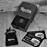 STUDDED PUNK CUBE RING - Rebelger.com