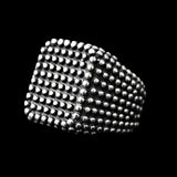 STUDDED PUNK CUBE RING - Rebelger.com