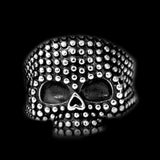 STUDDED PUNK SKULL RING - Rebelger.com