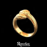 TWO HEADED SNAKE RING - Rebelger.com