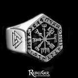 VIKING COMPASS RING - Rebelger.com