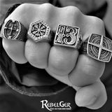 VIKING COMPASS RING - Rebelger.com