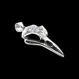 VINTAGE RAVEN SKULL  NECKLACE - Rebelger.com