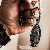 VIRGIN MARY FIGURE NECKLACE - Rebelger.com