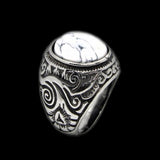 White stone ring - Rebelger.com