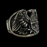 American Eagle Shield Biker Ring