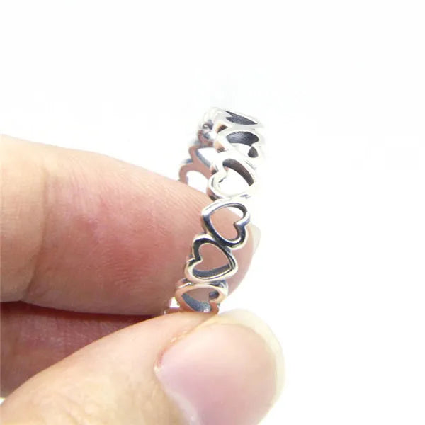 Forever Hearts 925 Silver Ring