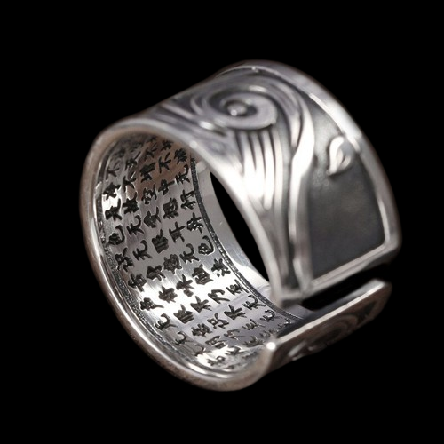 Koi Fish 925 Silver Ring