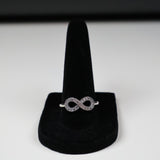 Mini Infinity Gemstone 925 Silver Ring