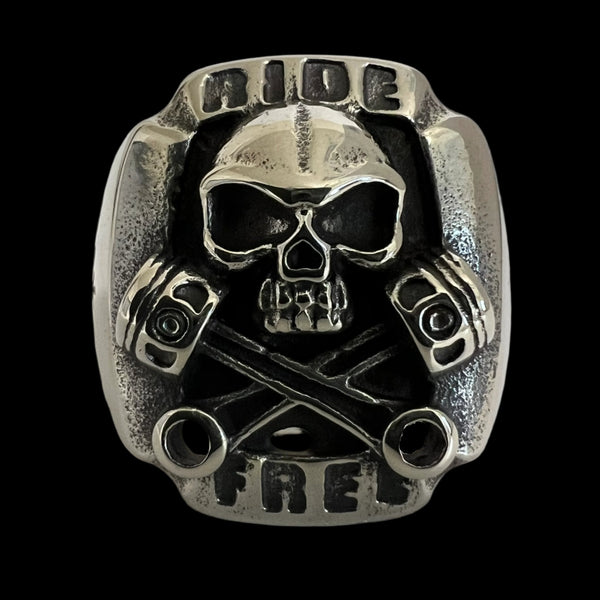 Ride Free Biker Ring