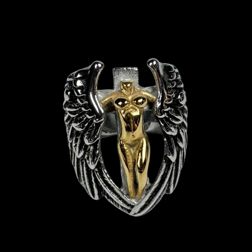 Two Ring Angel WingedAngelCrossRingFront_1024x.png?v=1708900122