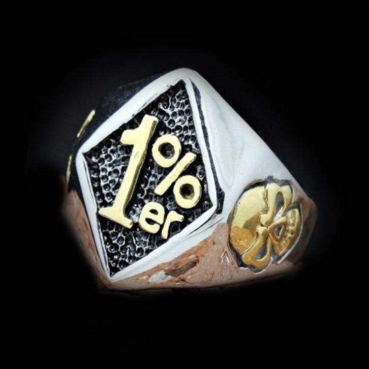 1%ER SKULL RING - Rebelger.com