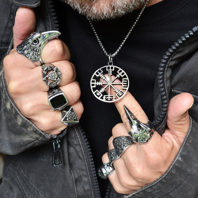 Vegvisir Compass Necklace