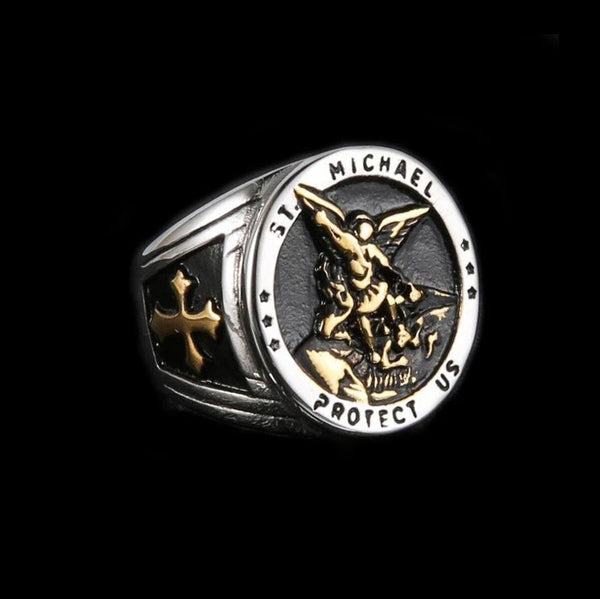 St Michael Protect Us Ring