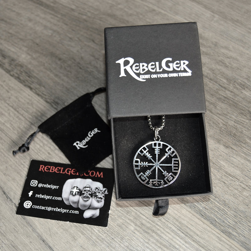 Vegvisir Compass Necklace
