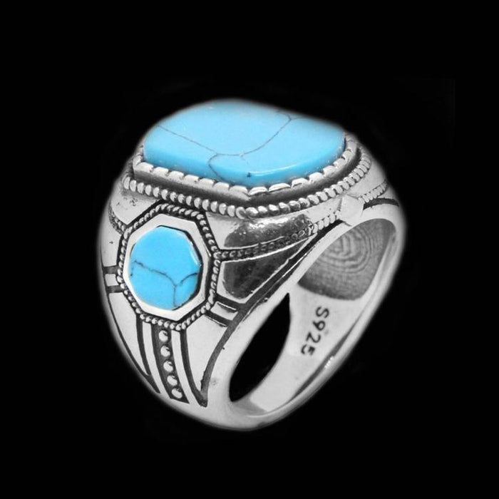 上品な blue-stone-925-ring-rings- アクセサリー