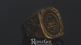 Big Golden Masonic Ring