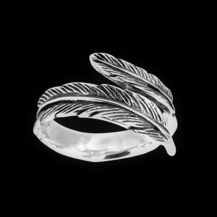 FEATHER WRAP 925 RING - Rebelger.com