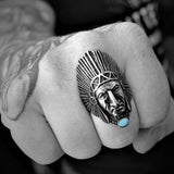 GRAND CHIEF TURQUOISE RING - Rebelger.com