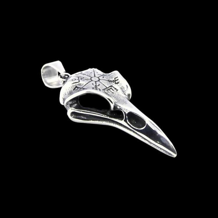 VINTAGE RAVEN SKULL NECKLACE - Rebelger.com