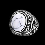 White stone ring - Rebelger.com
